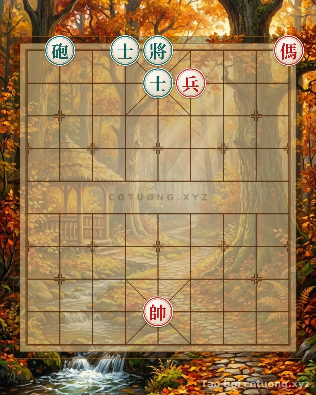 Thế cờ: Black Cannon 'Empty' and Black Advisor 'Pinned': How Red Plays Tactics in This Chess Position — Cờ Tướng Online