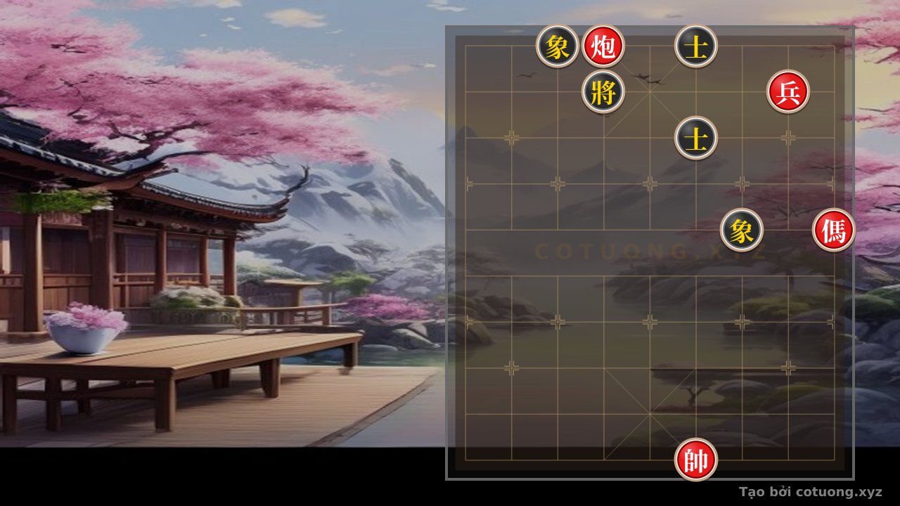 Thế cờ: Black General: The Secret to Breaking the Double Horse Formation at File 6 Rank 10 — Cờ Tướng Online