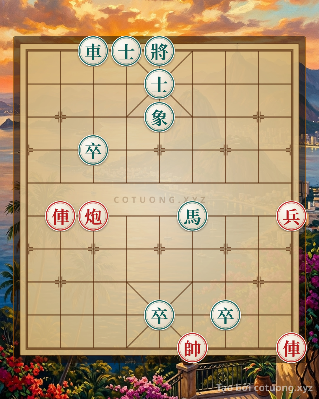 Challenge: Defensive Counterattack Strategy: How Red Can Neutralize Black's Threat in the 'Chariot vs. Cannon' Formation - Can you solve it?
