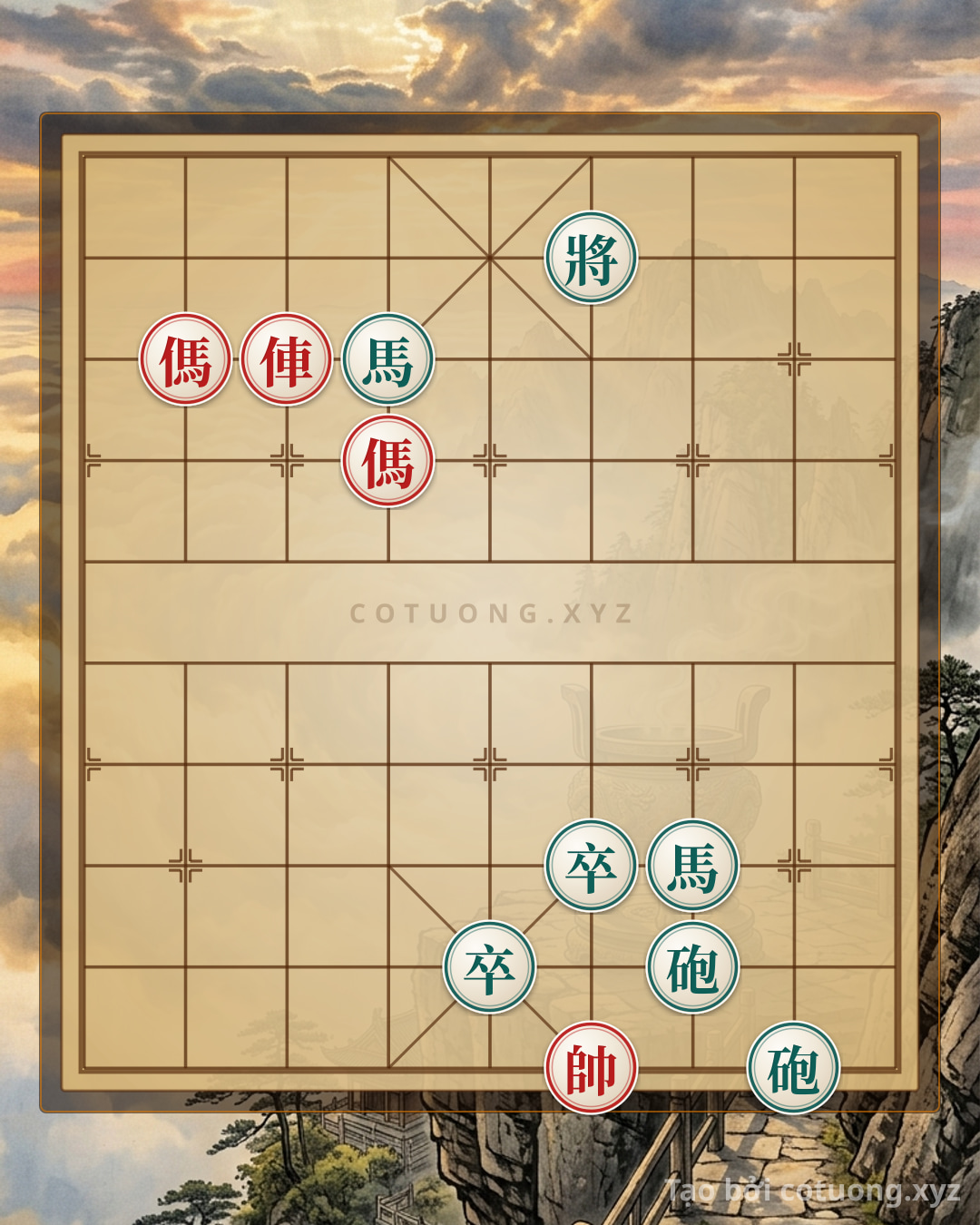 Thế cờ: Xiangqi: The Unexpected Rook's Mating Move - The 9th Rank Breaking Strategy — Cờ Tướng Online