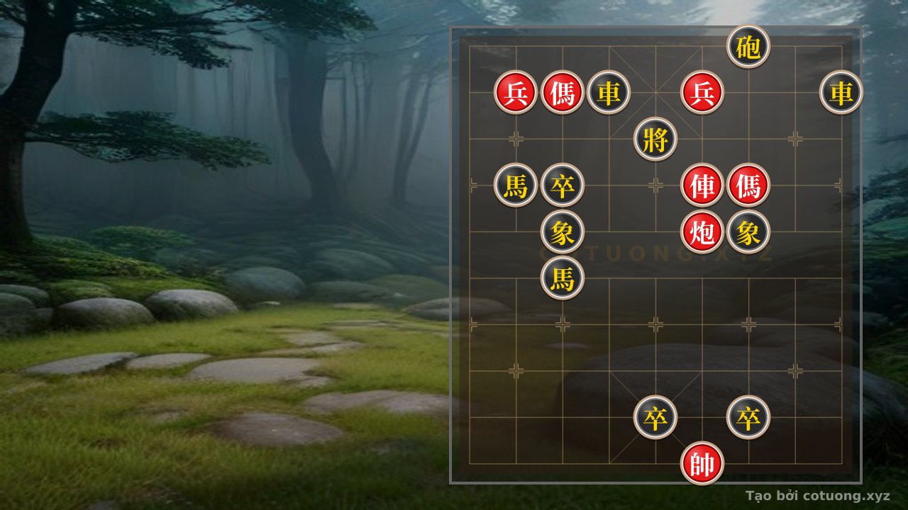 Thế cờ: Xiangqi Strategy #1787: When Red's Rook-Cannon and 2 Horses Face Black's 2 Rooks-Cannons and 2 Horses - A Life-or-Death Battle in the Midst of the Board — Cờ Tướng Online