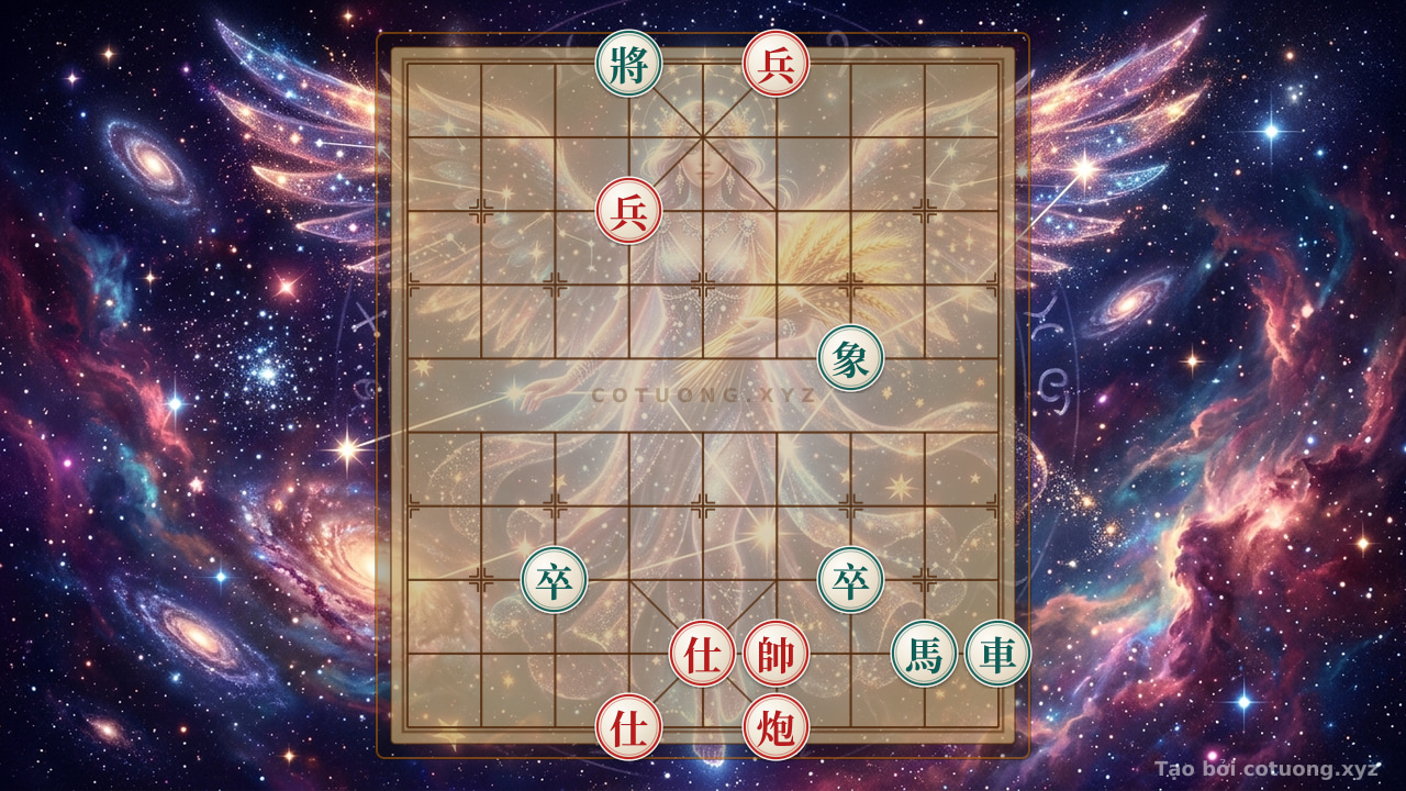 Thế cờ: Red Cannon Attack: A Precise Strike Against the Black Formation — Cờ Tướng Online