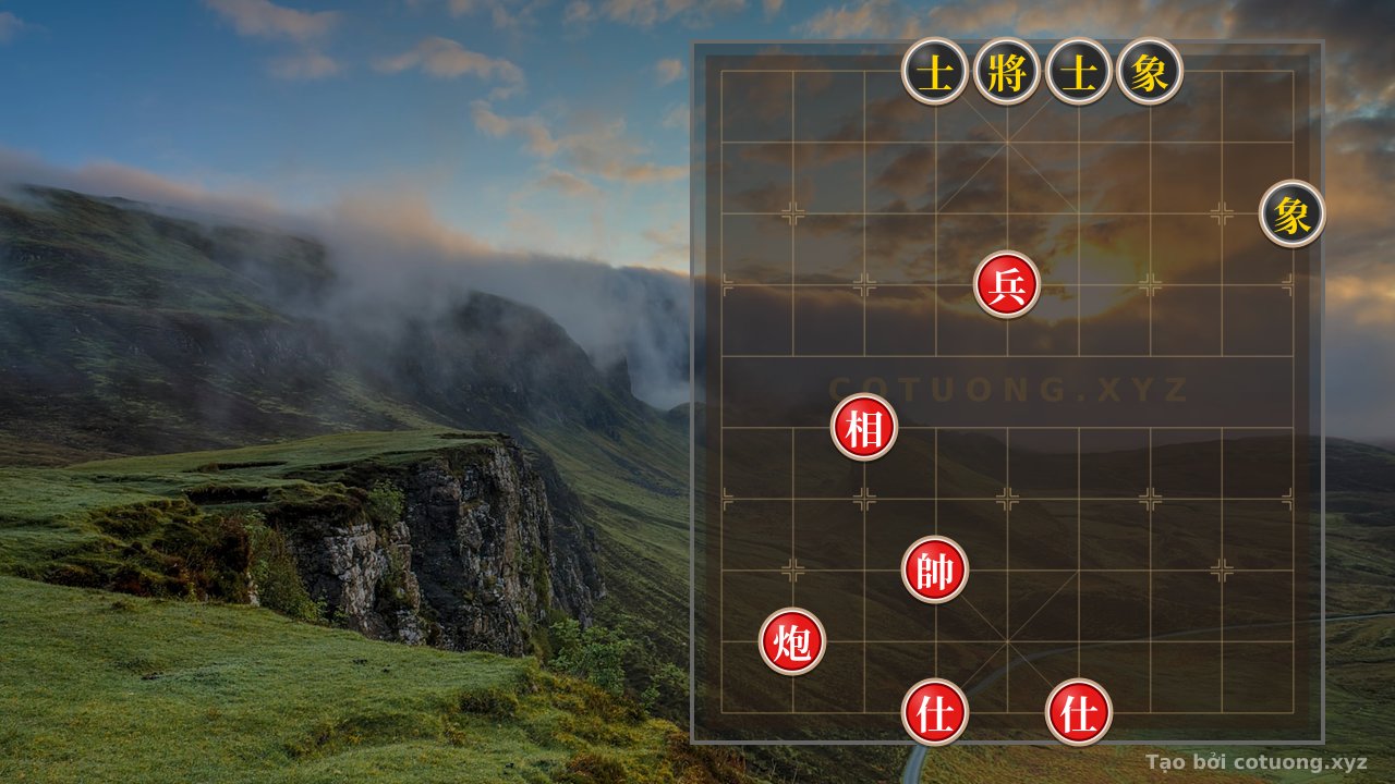 Thế cờ: Xiangqi Position: Black Defends with 2 Advisors and 2 Elephants - Solid Defensive Tactics — Cờ Tướng Online