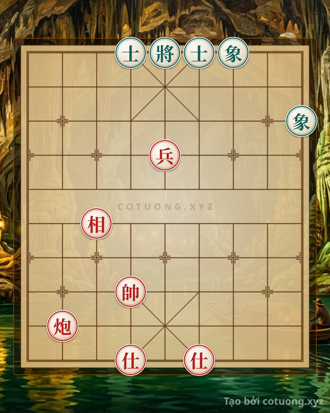 Challenge: Xiangqi Position: Black Defends with 2 Advisors and 2 Elephants - Solid Defensive Tactics - Can you solve it?