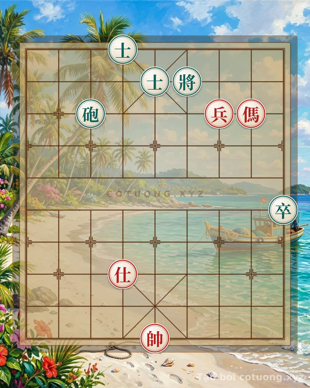 Thế cờ: Secret Trick: Quick Tactics with Black Cannon on File 3, Rank 8 — Cờ Tướng Online