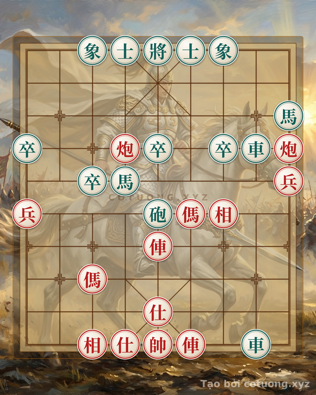 Challenge: Xiangqi 'Big Cannon vs. Rear Guard': Decoding the Attacking Strategy from Black's Defensive Formation - Can you solve it?