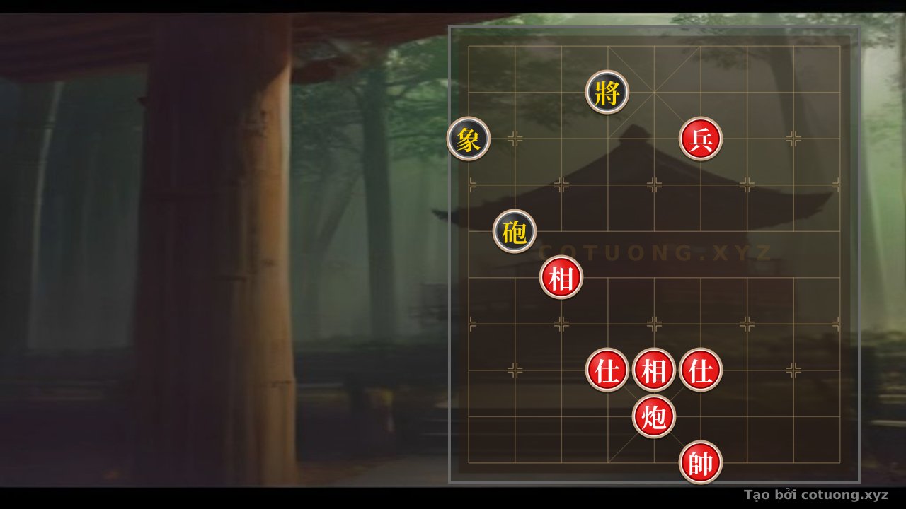 Thế cờ: Xiangqi Position: 'Red Cannon Shoots Black Pawn' - A Masterpiece of Chess Art — Cờ Tướng Online