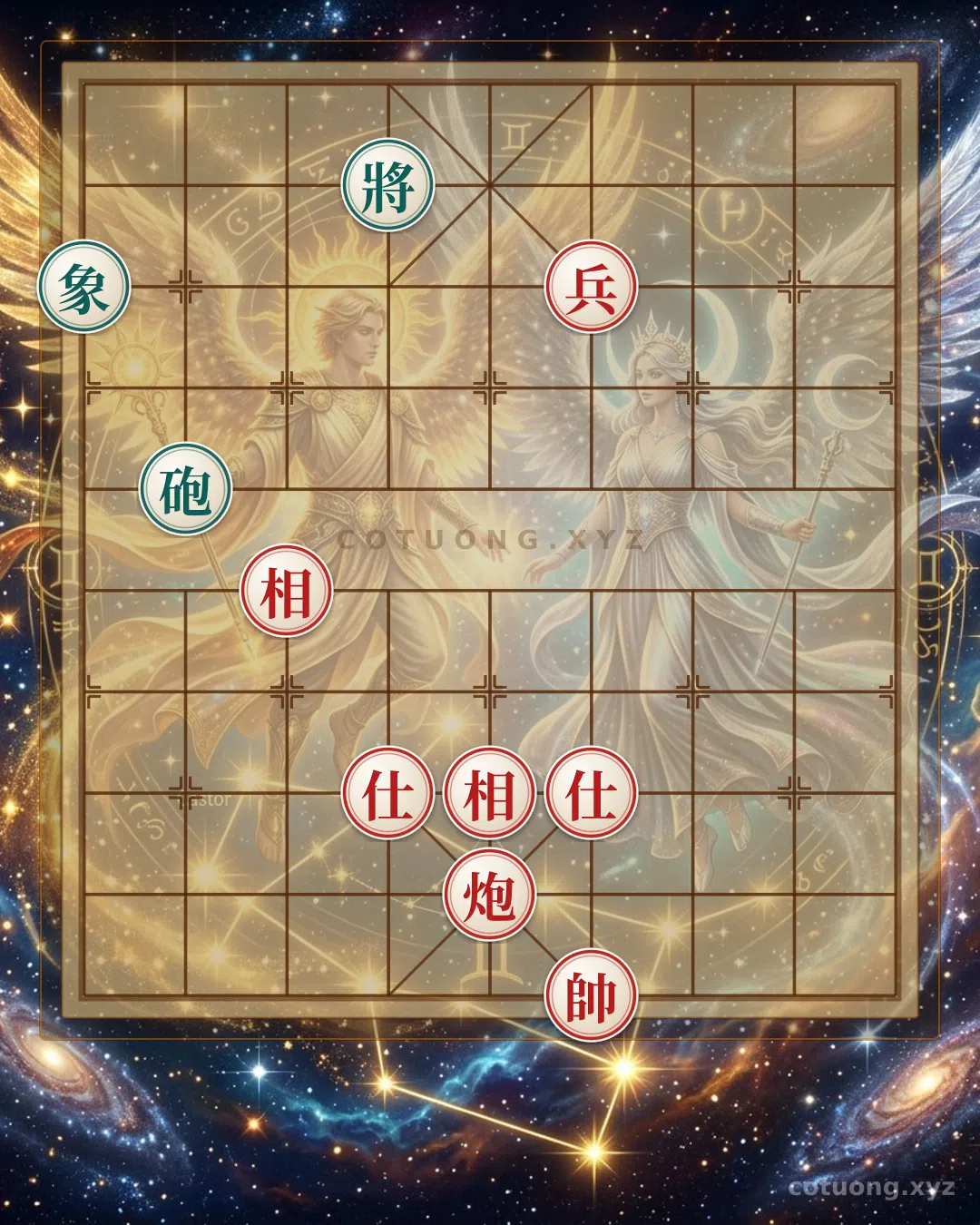 Challenge: Xiangqi Position: 'Red Cannon Shoots Black Pawn' - A Masterpiece of Chess Art - Can you solve it?