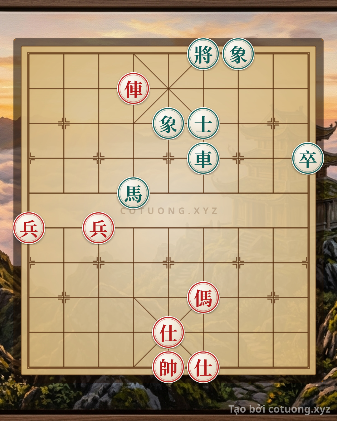 Challenge: The 'Red vs. Black' Formation - Xiangqi: A Glorious Victory or a Devastating Defeat? - Can you solve it?