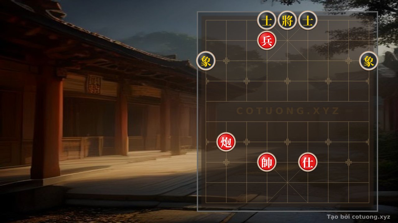 Thế cờ: Secret Trick to Defeat the Black General: Red Cannon and Black Advisor Exposed on 4th and 10th Files — Cờ Tướng Online