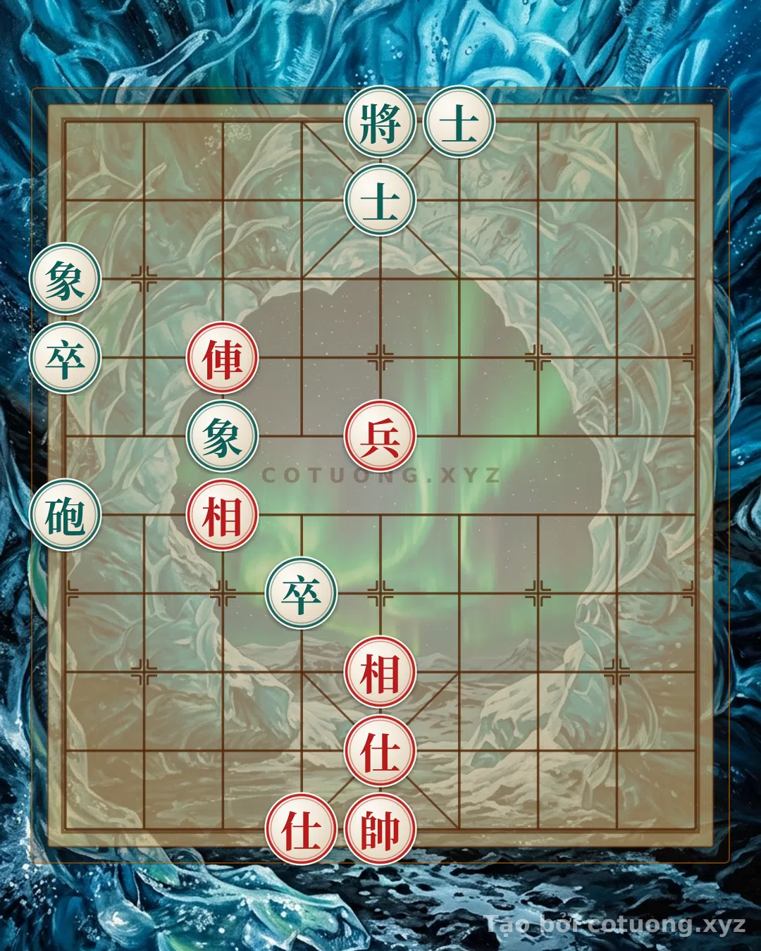 Thế cờ: Xiangqi: Red's Opening Strategy - Rook 7 Retreats to Row 7, Breaking Black's Double Elephants — Cờ Tướng Online