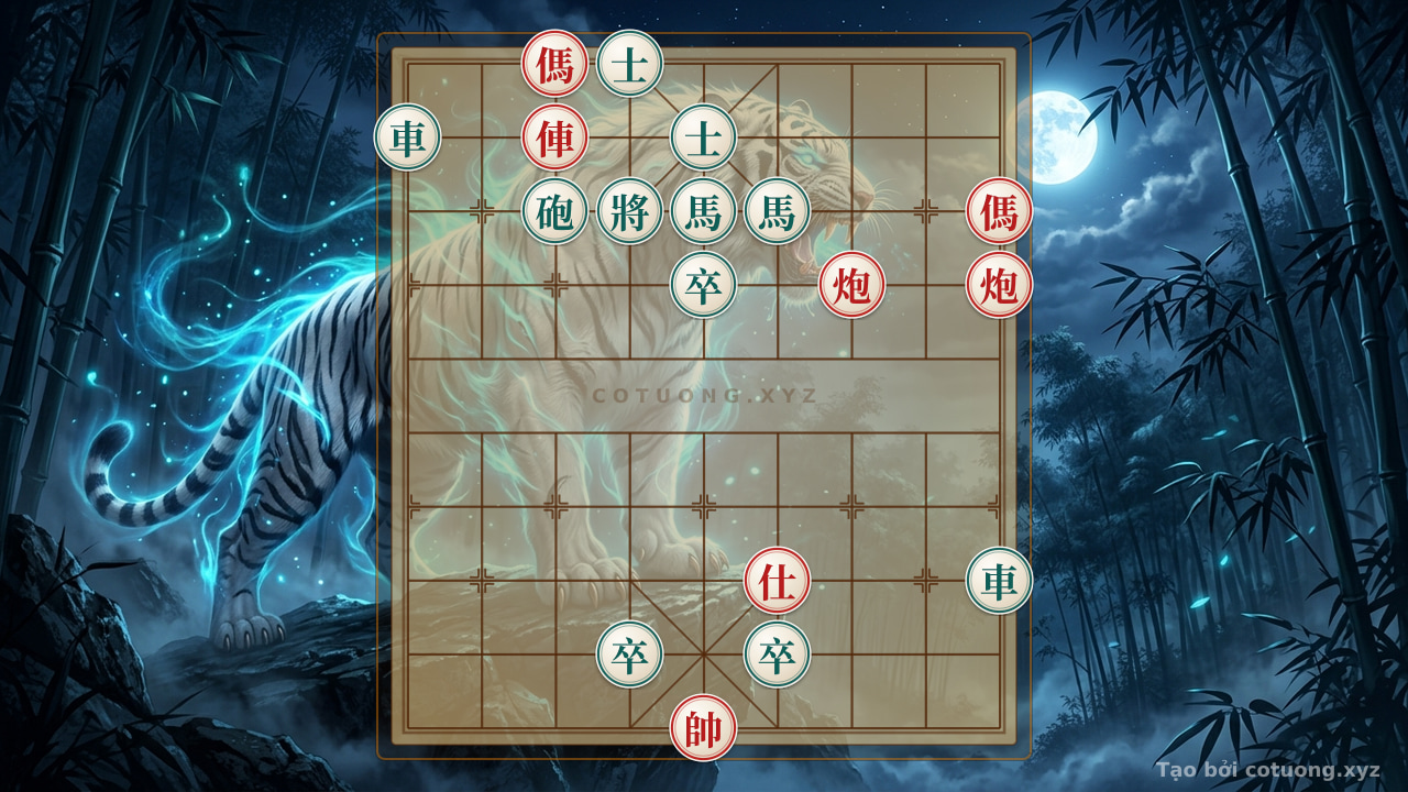 Thế cờ: The Royal Trap in the 2Rook-2Cannon-2Horse-Elephant vs. 2Rook-Cannon-2Horse-3Pawn Formation: The Secret Red's Quick Victory Strategy! — Cờ Tướng Online