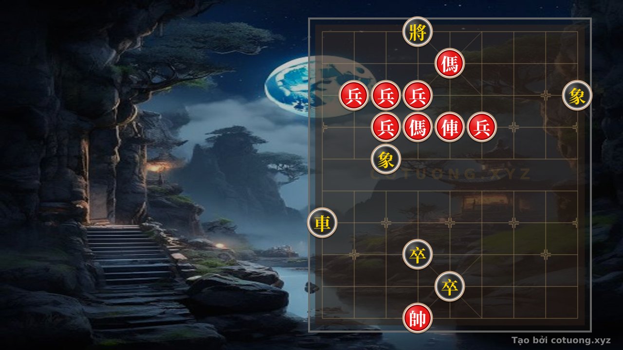 Thế cờ: Commentary on the Red First Move: Rook Retreats to File 5, Empty Cannon and Pawn Formation – An Engaging Black Defense Strategy — Cờ Tướng Online