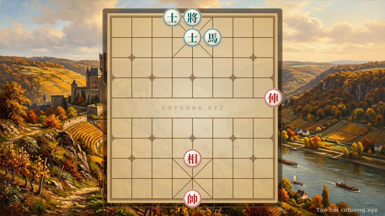 Thế cờ: Red Rook Attacks Straight, Black Advisor Is Trapped: Basic Xiangqi Strategy Tips — Cờ Tướng Online