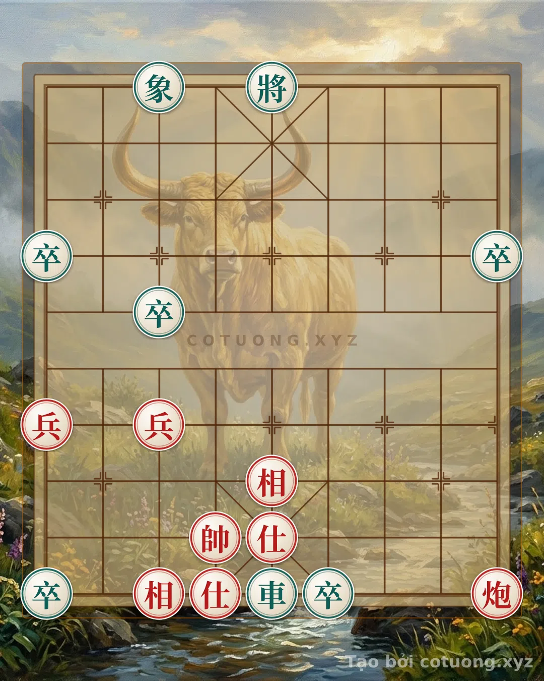 Thế cờ: Xiangqi Analysis: Cannon Trap, Chariot Rush - Online Xiangqi Board — Cờ Tướng Online