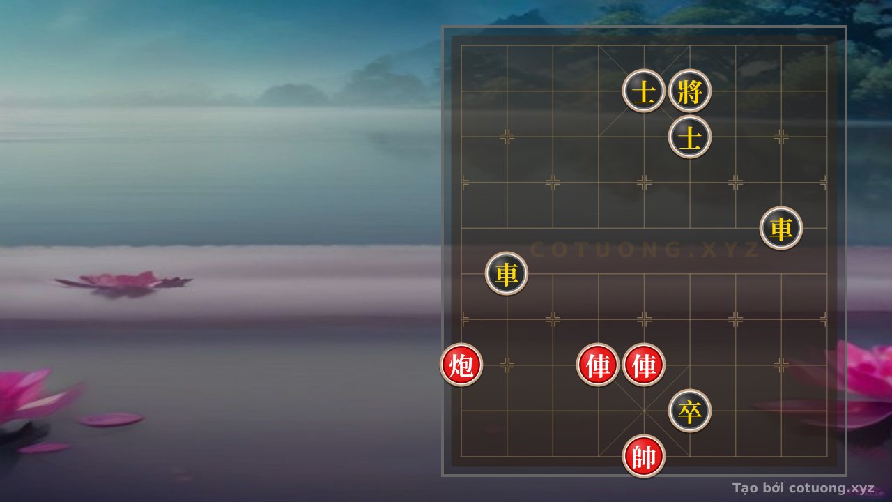 Thế cờ: The Ultimate Endgame Trap: When Two Red Chariots and a Cannon Corner the Black General in Masterful Chess — Cờ Tướng Online