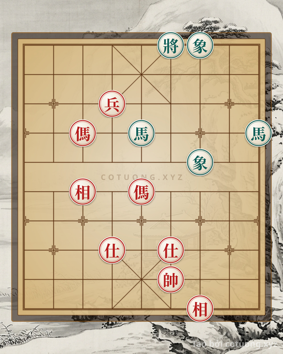 Challenge: Xiangqi: Red Horses vs. Black Horses - Unexpected Sacrifice Tactics - Can you solve it?