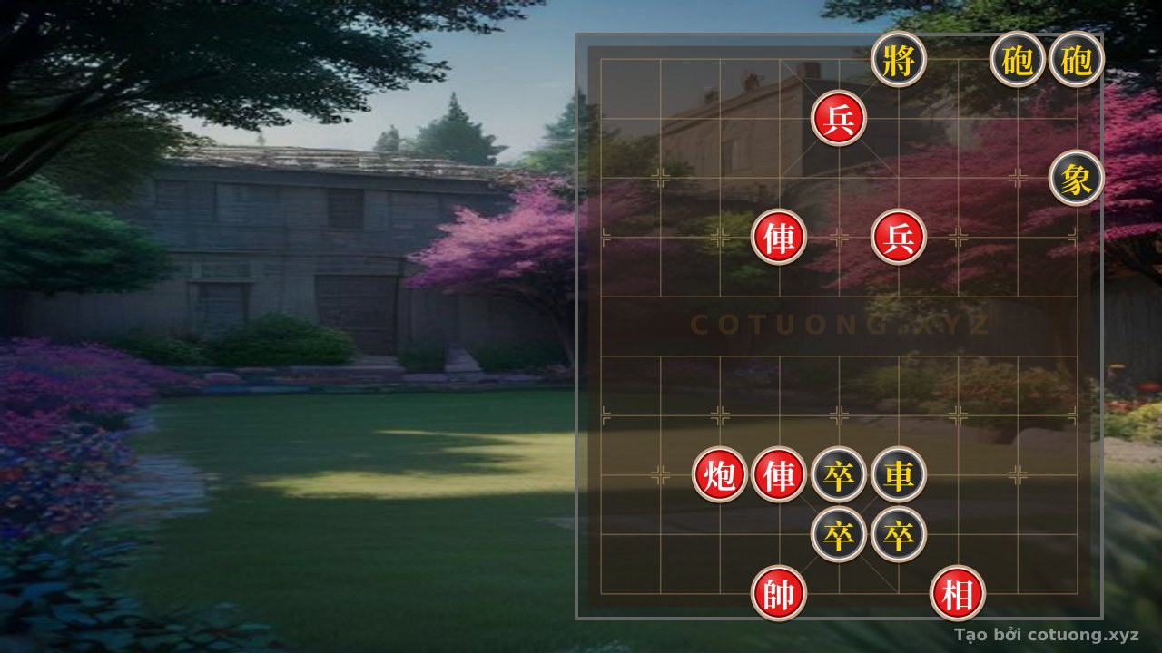Thế cờ: The Art of the King: When the Red Rooks and Cannons Crush the Black Defense in One Bold Move — Cờ Tướng Online