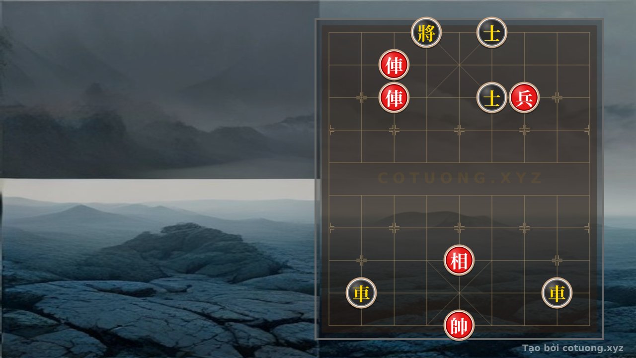 Thế cờ: Red General: Mastering the 5th File with 2 Rooks and Elephants - Advanced Tactics — Cờ Tướng Online