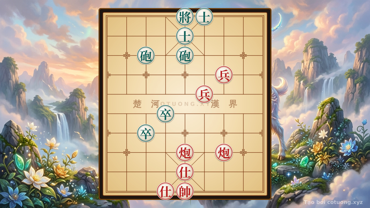 Thế cờ: Defensive Mastery Secrets: Neutralizing the Red Cannon Threat in Classic Xiangqi Formation — Cờ Tướng Online