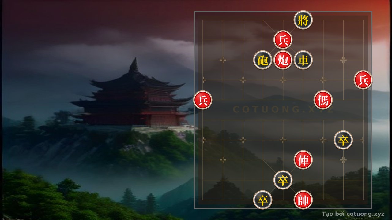 Thế cờ: Xiangqi: Strategy 'Black Chariot on File 6' - Offensive Plan Like the Battle of Bach Dang — Cờ Tướng Online