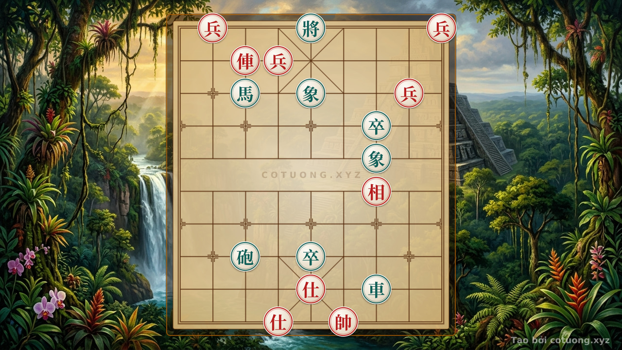 Thế cờ: Red Chariot Tactics: Mastering the Straight Charge on File 7 — Cờ Tướng Online