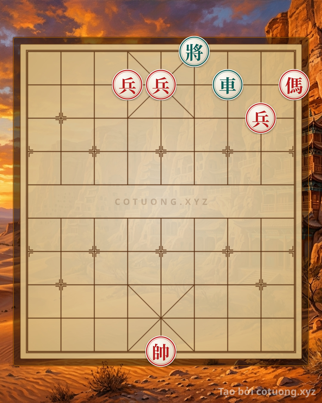 Thế cờ: Red-Black L6 Trap – The 3-Move Rook Black Checkmate Trick (AI Loses Like Butter with This Strategy!) — Cờ Tướng Online