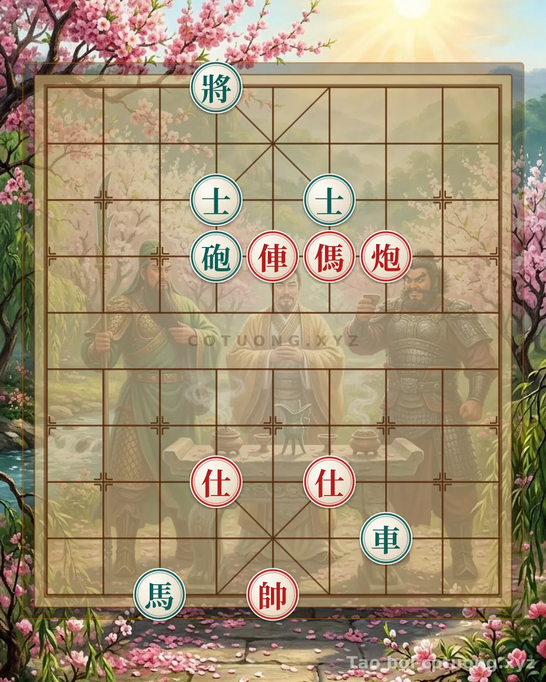 Thử Thách: Bí kíp 'Song Mã Đánh Thẳng' trong thế cờ Xích Bích - Chiến thuật Đỏ quyết định - Bạn có thể giải được?