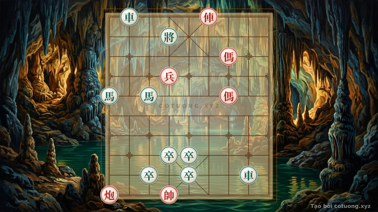Thế cờ: Red General Chess: The Double Horse Legs Strategy — Cờ Tướng Online