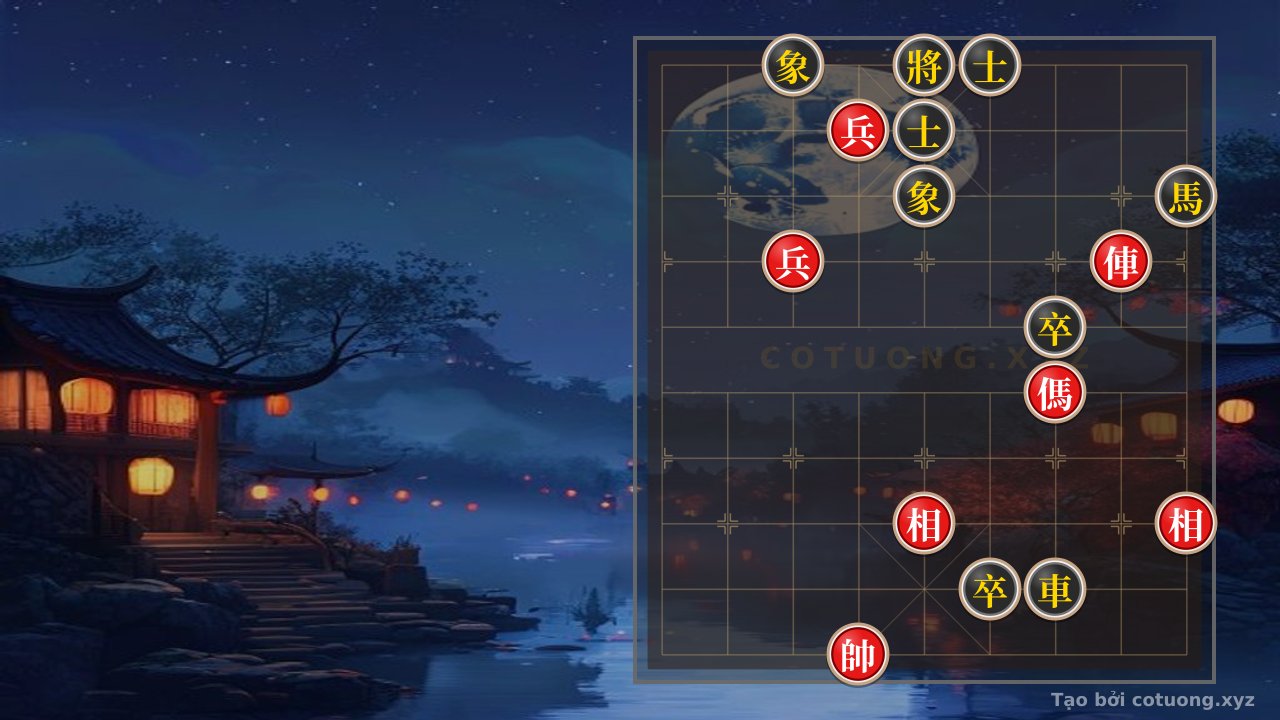 Thế cờ: How to Defeat the 'Double Horse Interlocking' Formation with Red Rook on File 2, Rank 7 — Cờ Tướng Online