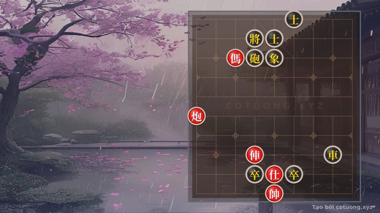 Thế cờ: Xiangqi Master's Secret: Red's Chariot Cannon Horse vs. Black's Double Chariot Double Advisors - The Move That Made History — Cờ Tướng Online