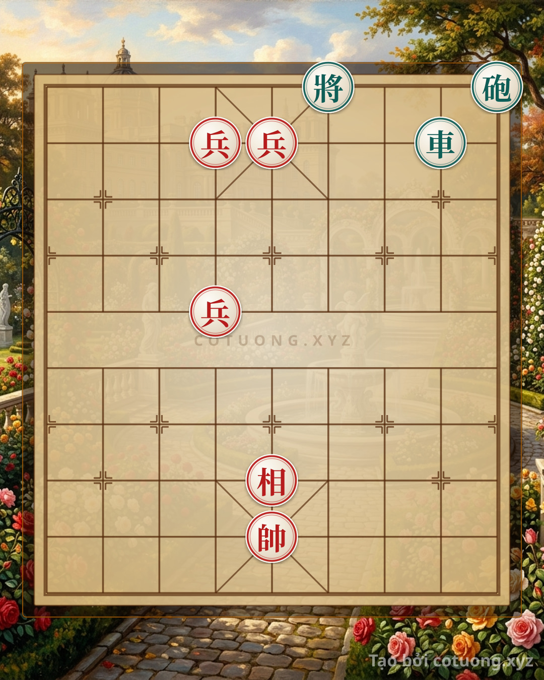 Challenge: Defeating the Black Chariot in 3 Moves: The Red General's Checkmate Strategy - Can you solve it?