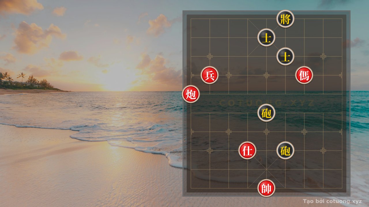 Thế cờ: Red Cannon at 9th File, 6th Rank - Winning with a Strike Like a Cannonball — Cờ Tướng Online