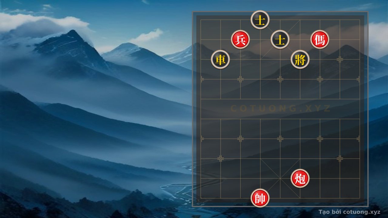 Thế cờ: Xiangqi Endgame: Red's 'Empty Cannon' Strategy in the 1/10 Formation — Cờ Tướng Online