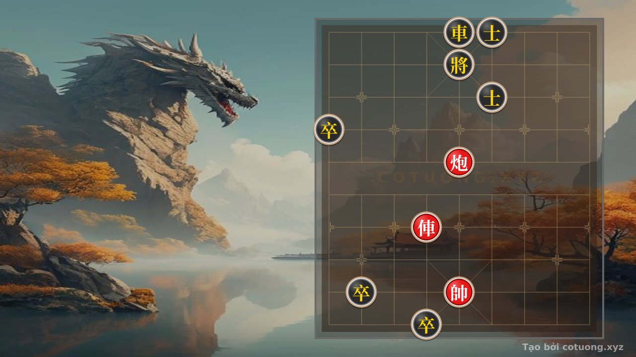 Thế cờ: Xiangqi Master: Red Cannon Checkmate in 3 Moves — Cờ Tướng Online