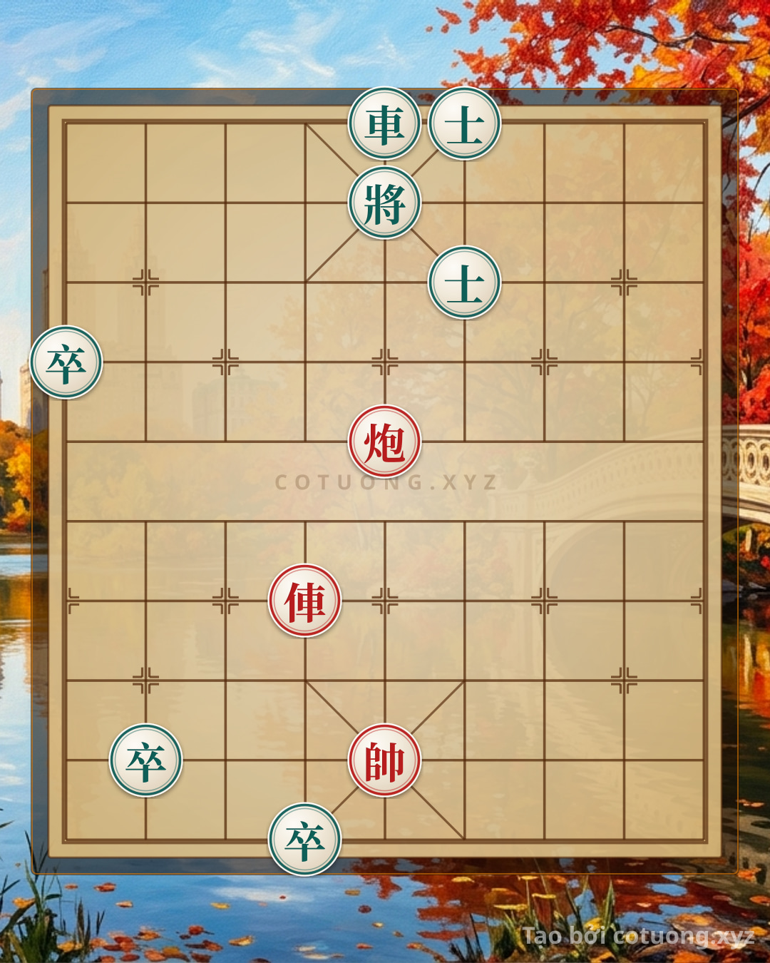 Thế cờ: Xiangqi Master: Red Cannon Checkmate in 3 Moves — Cờ Tướng Online