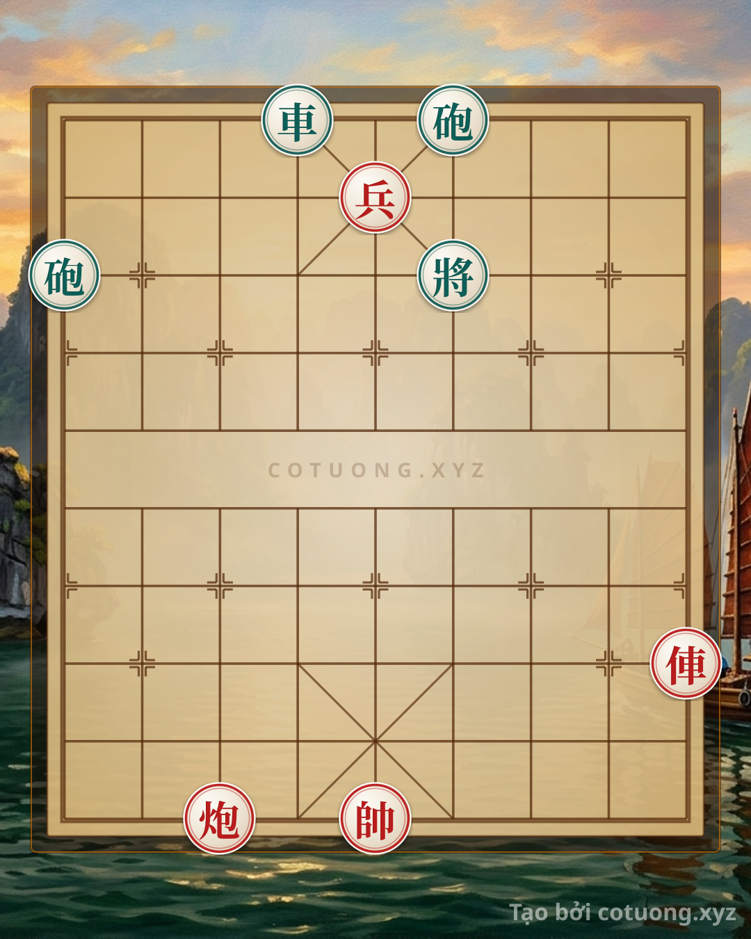 Challenge: Xa pháo hiệp lực trảm tướng - Can you solve it?