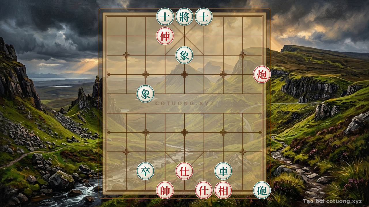 Thế cờ: Xiangqi: Red's Strategy Crushes Black in the 'Empty Cannon' Formation — Cờ Tướng Online