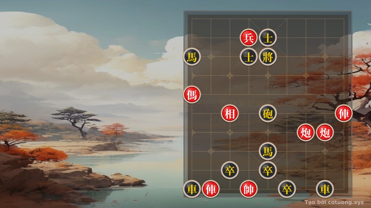 Thế cờ: Xiangqi: How to Defeat Black in the Double Horse Face-to-Face Formation — Cờ Tướng Online