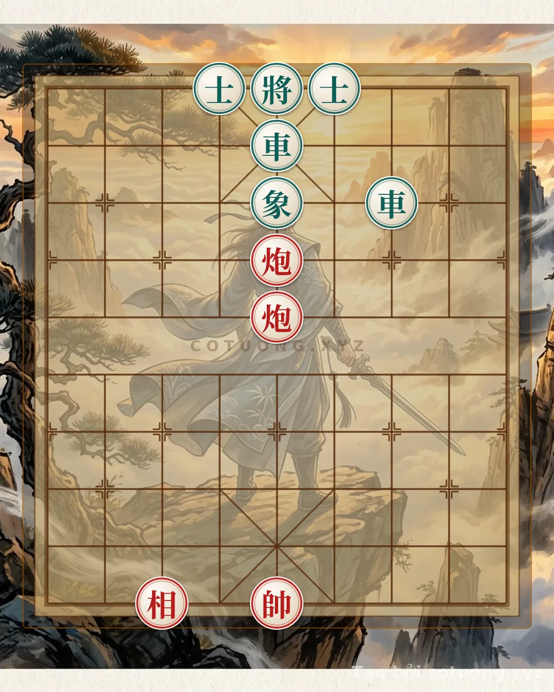 Thế cờ: The 'Chariot vs. Cannon' Trap in the Black 2 Chariots - Red 2 Cannons Formation: Survival Tips for the Red General — Cờ Tướng Online