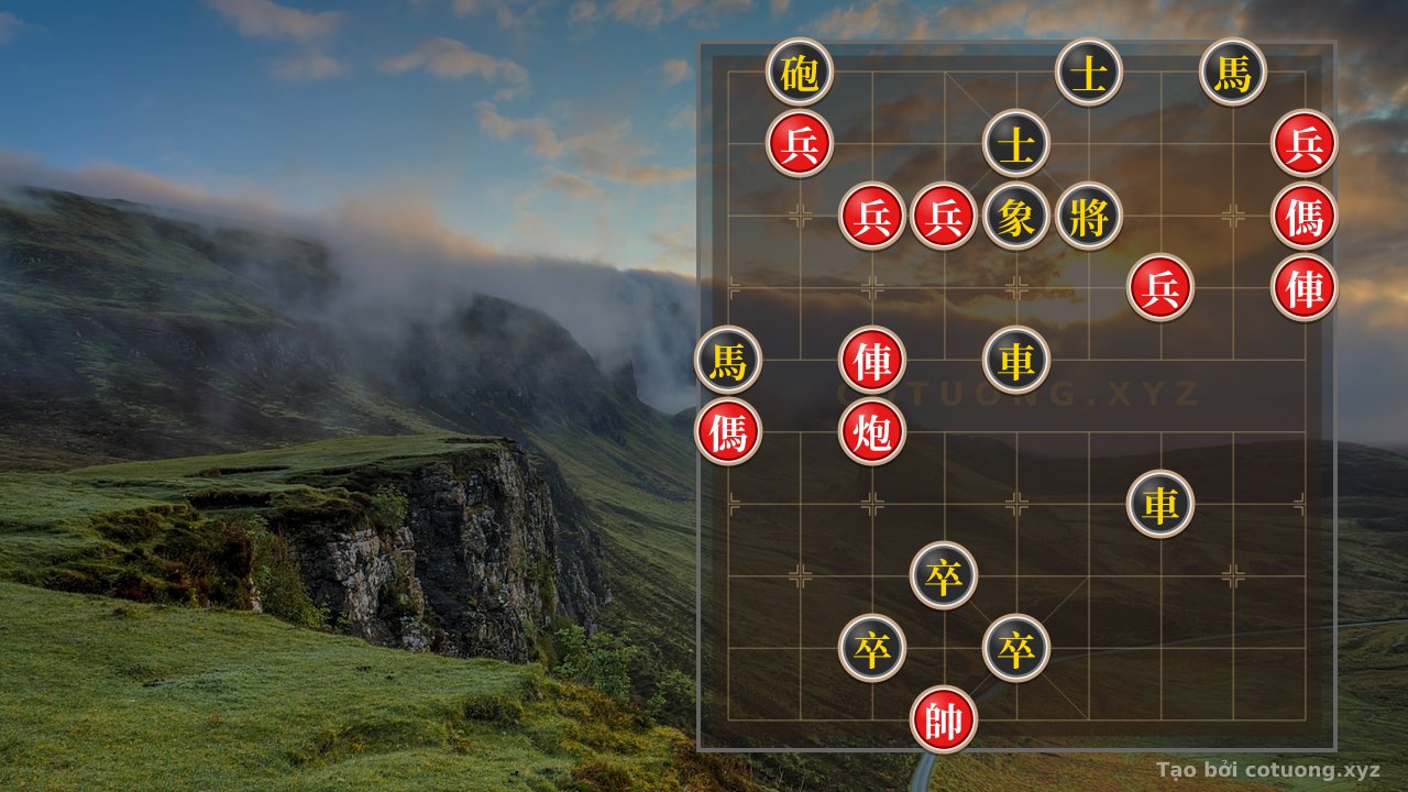 Thế cờ: Xiangqi: The Art of Defensive Counterattack from the Red's Aggressive Position — Cờ Tướng Online