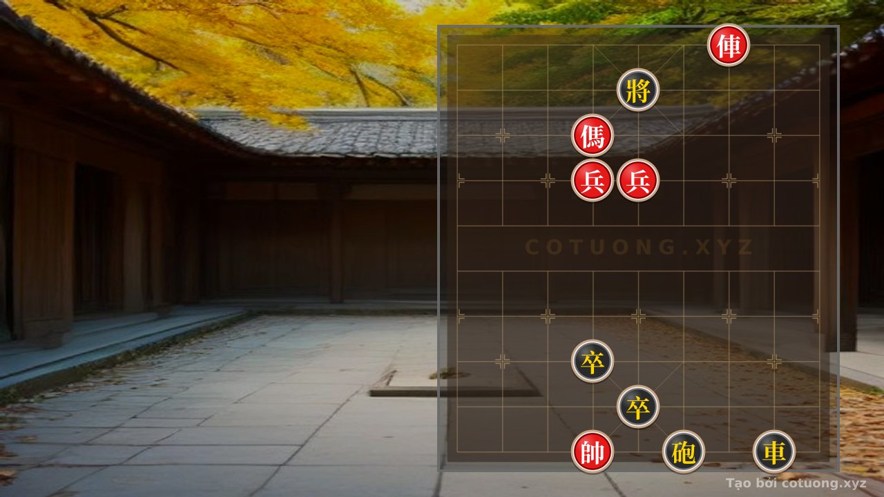 Thế cờ: Defensive Tips When Facing the Red Chariot on File 3, Rank 10: The Black General's Strategy in the 'Winged' Formation — Cờ Tướng Online