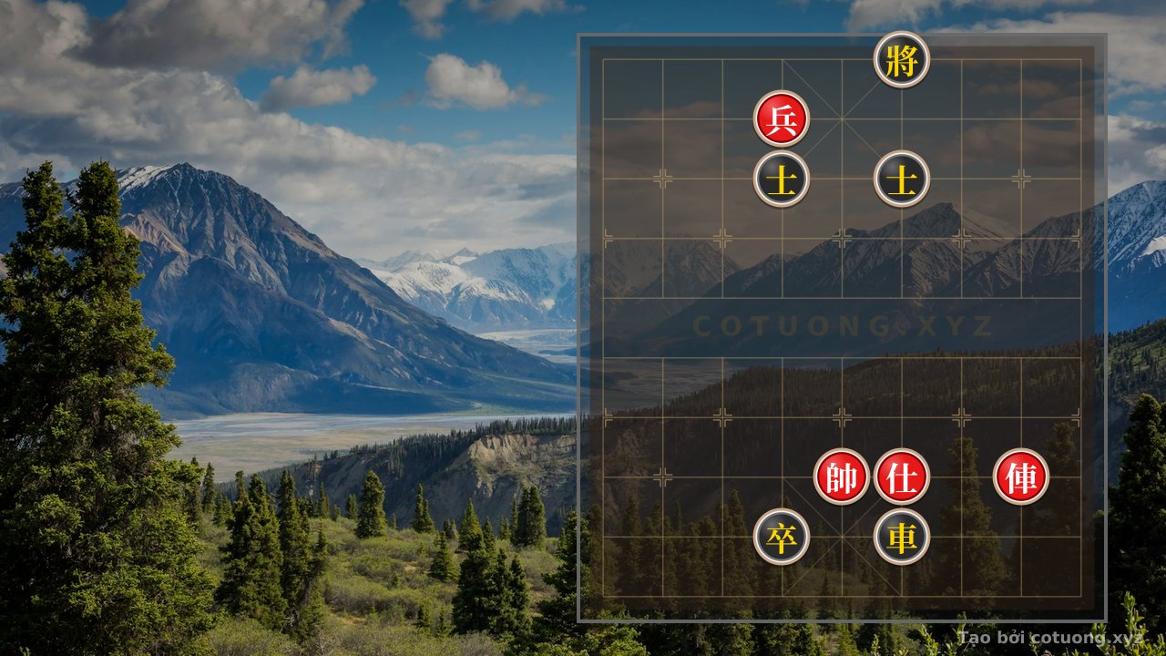 Thế cờ: Red Wins in Xiangqi: Black Chariot's File 6 Rank 2 Tactic in a Sharp Endgame — Cờ Tướng Online