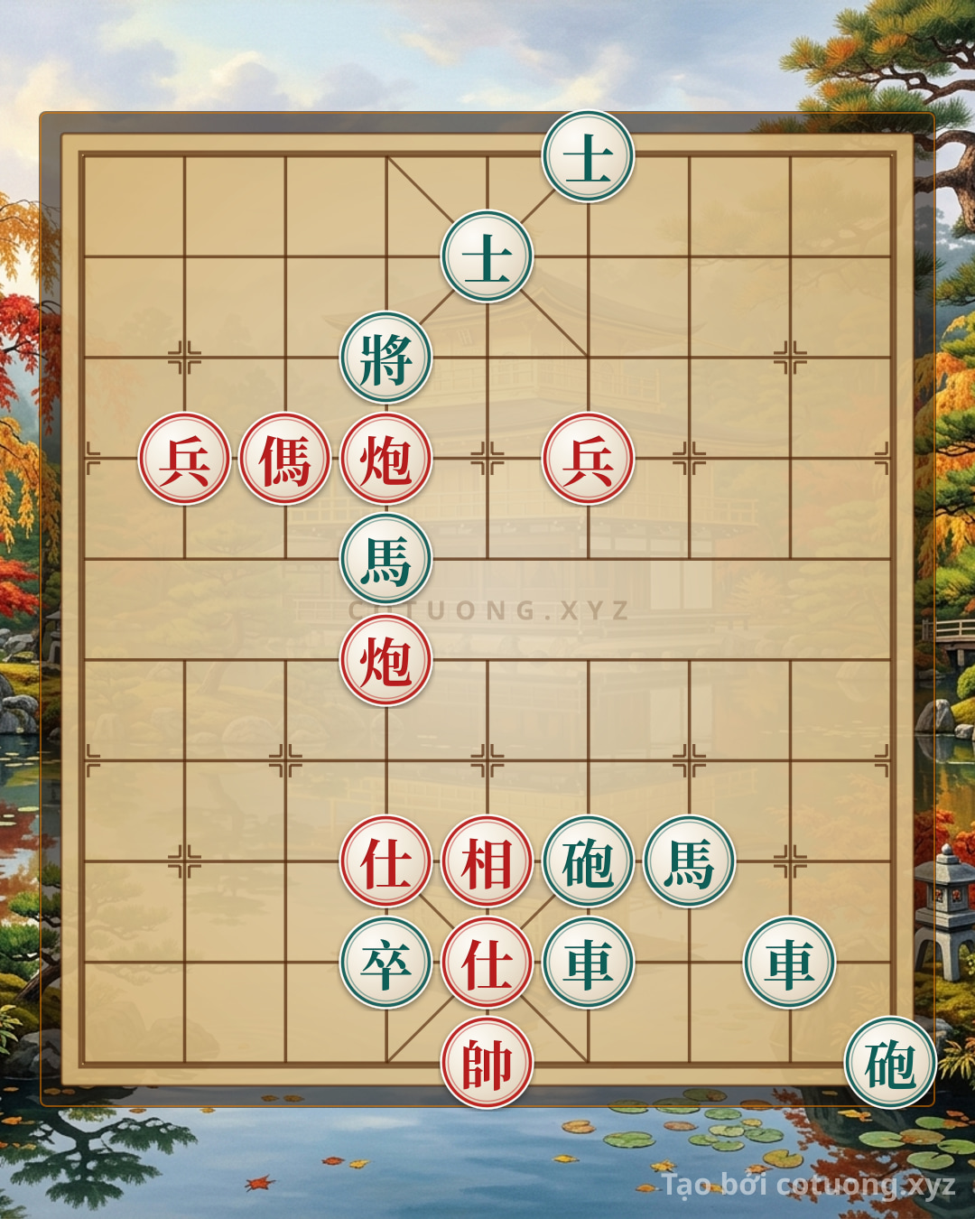 Challenge: Unique Xiangqi Formation: Red Horse's Attack Strategy - Can you solve it?