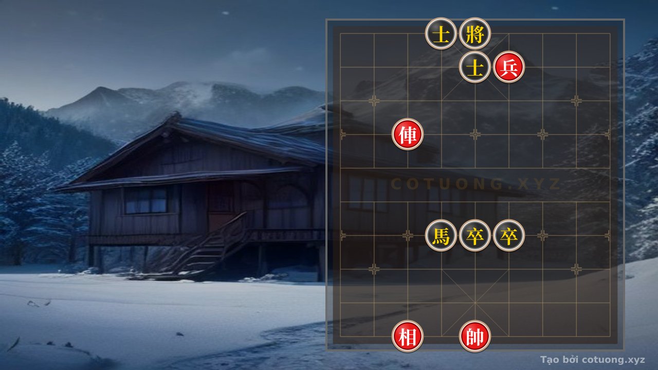 Thế cờ: The Assassin's Gambit: Red Chariot Rides Dragon to Shatter the Black Advisor's Defense on File 4, the Secret of Destruction in Three Moves — Cờ Tướng Online