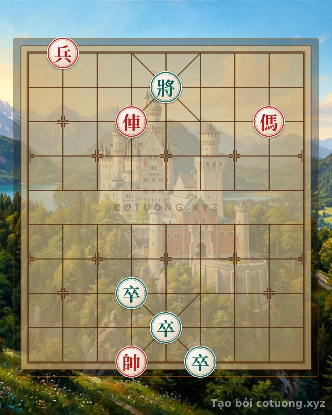 Challenge: Xiangqi Position: Red's Horizontal Advantage Against Black's Tension - Can you solve it?