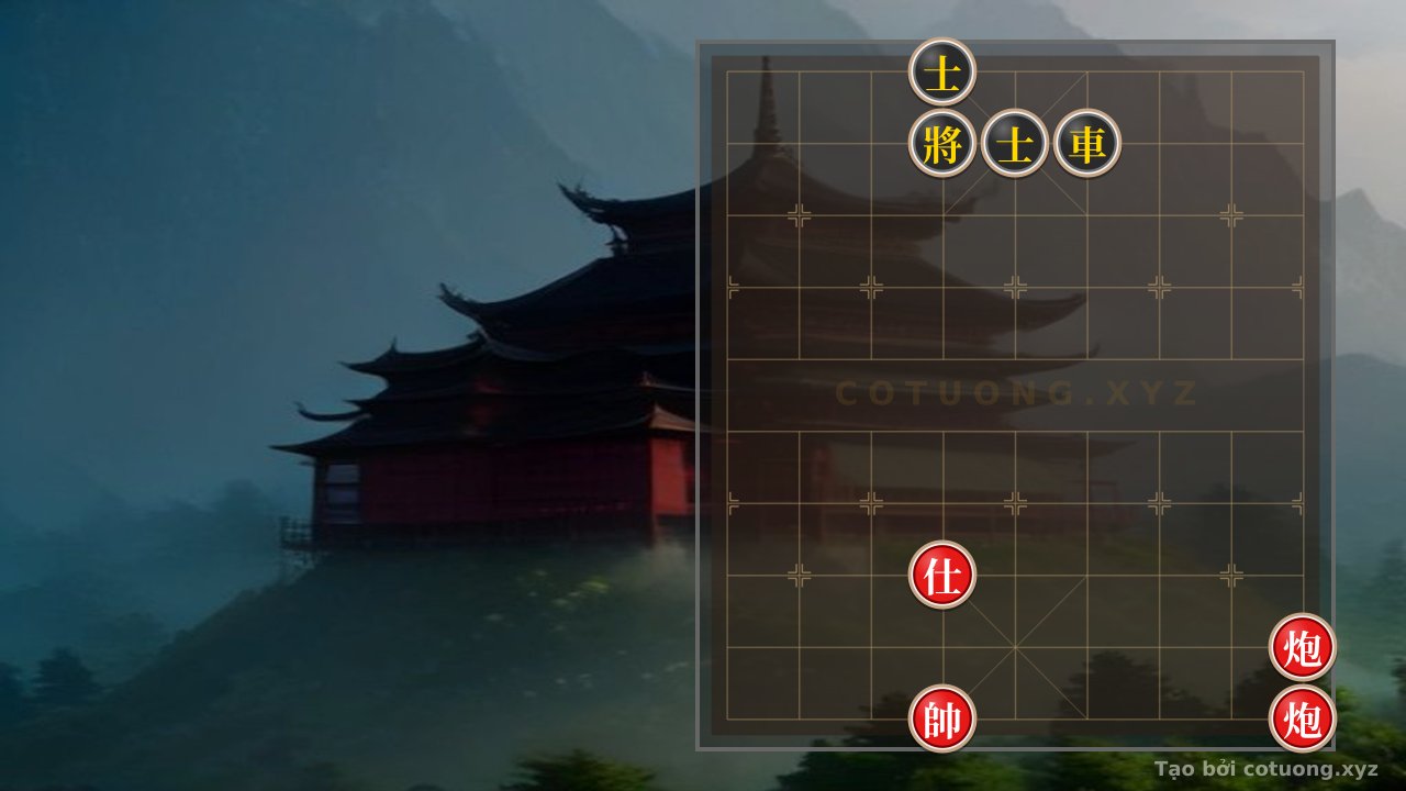 Thế cờ: Classic Checkmate: When the Red Cannon Decisively Crushes the Black Chariot in the Suicide Chess Formation — Cờ Tướng Online