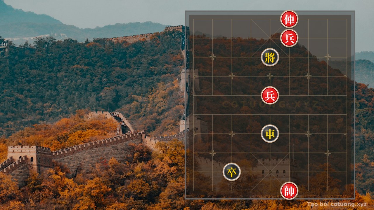 Thế cờ: Red Chariot on File 4, Rank 10: A Decisive Strike Strategy to Break Black's Defense — Cờ Tướng Online