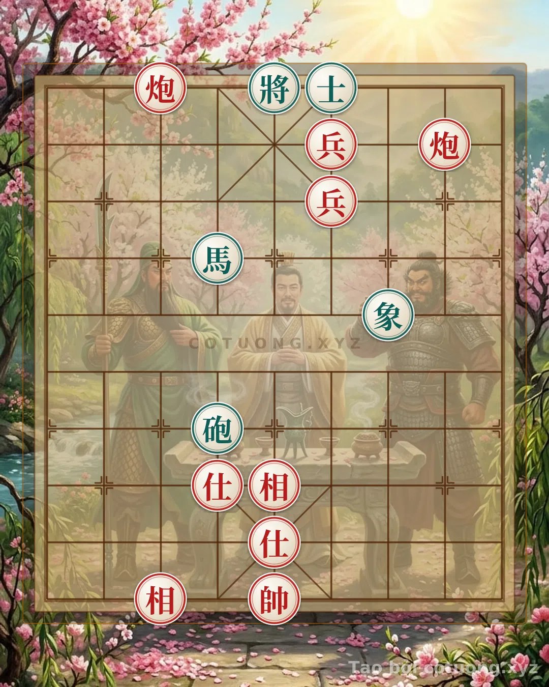 Challenge: Red Cannon at 7-10: The 'Horse's Gallop' Strategy in Xiangqi - Can you solve it?
