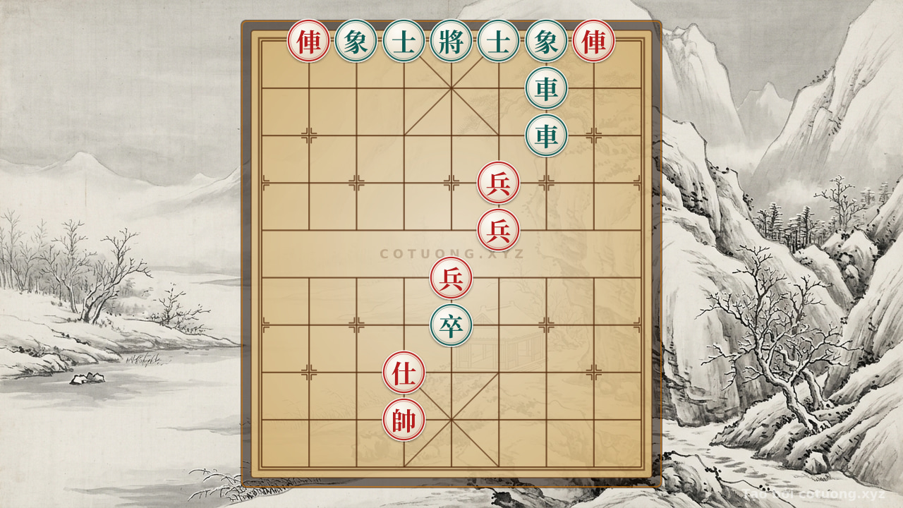 Thế cờ: Endgame Mastery: 2Rooks 3Pawns vs 2Rooks Pawn 2Bishops 2Cannons - Breakthrough Strategy — Cờ Tướng Online
